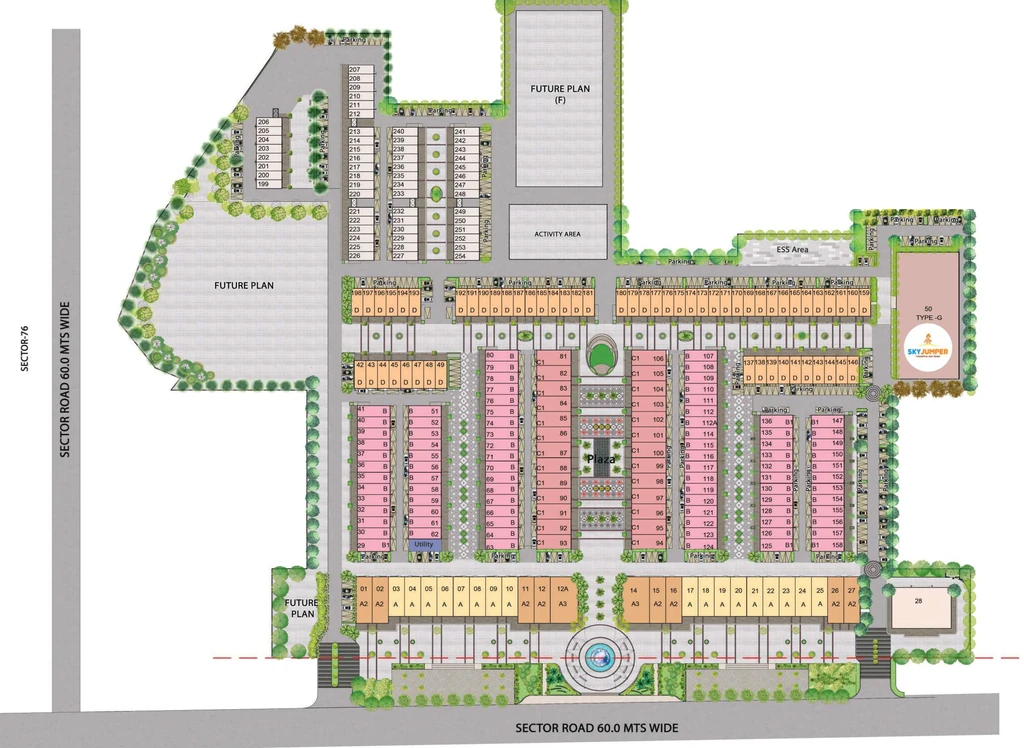 Master Plan of Auric Universal Square in Sector 79, Faridabad - Image 411117