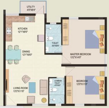 2 BHK Flat in ADL Sunshine in HSR Layout, Bangalore - Image 921652