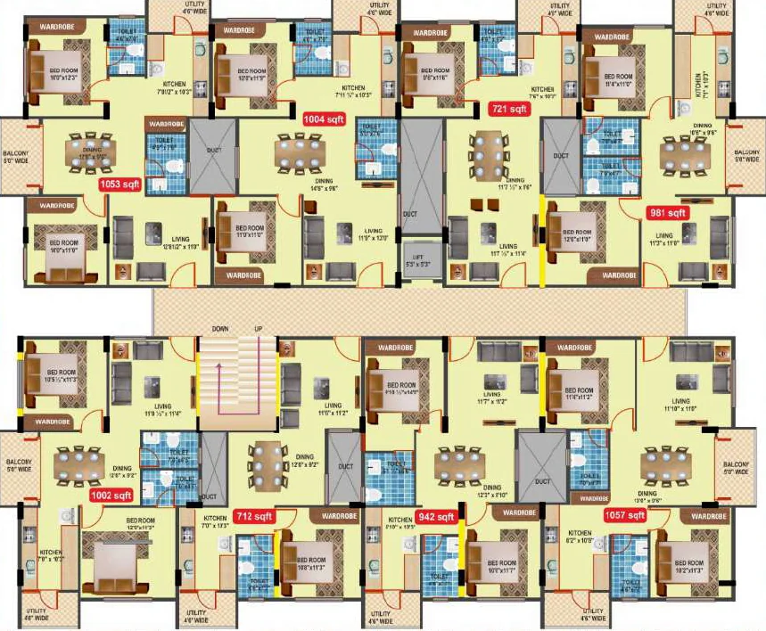 Floor Plan of ARR Sankalpa in Hosa Road, Bangalore - Image 411172