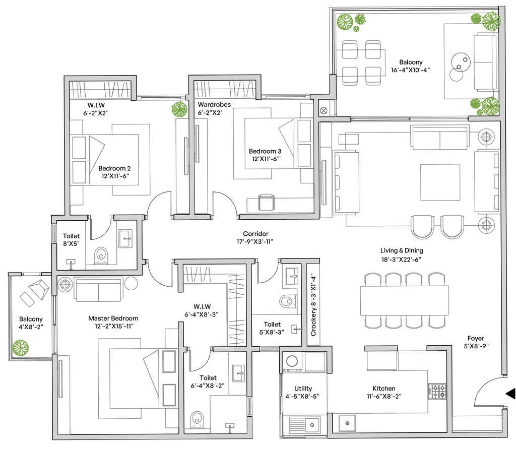 3 BHK Flat in Assetz Mizumi Reserve in HSR Layout, Bangalore - Image 921660