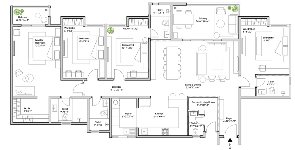 4 BHK Flat in Assetz Mizumi Reserve in HSR Layout, Bangalore - Image 921661
