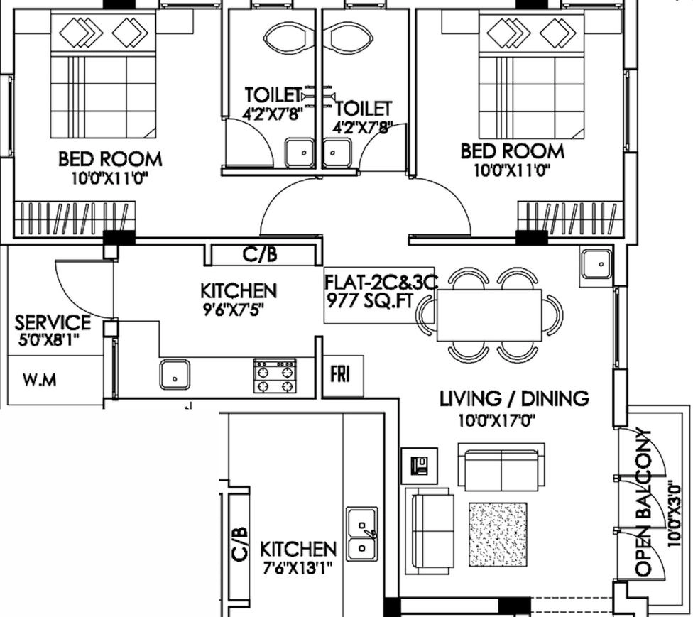 2 BHK Flat in Misri The Aura in Madipakkam, Chennai - Image 921663