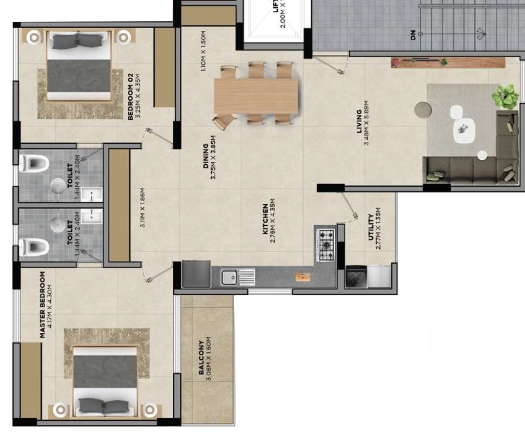 2 BHK Flat in Srinivasa Ramara in Electronic City, Bangalore - Image 921667