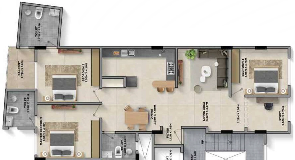 3 BHK Flat in Srinivasa Ramara in Electronic City, Bangalore - Image 921668