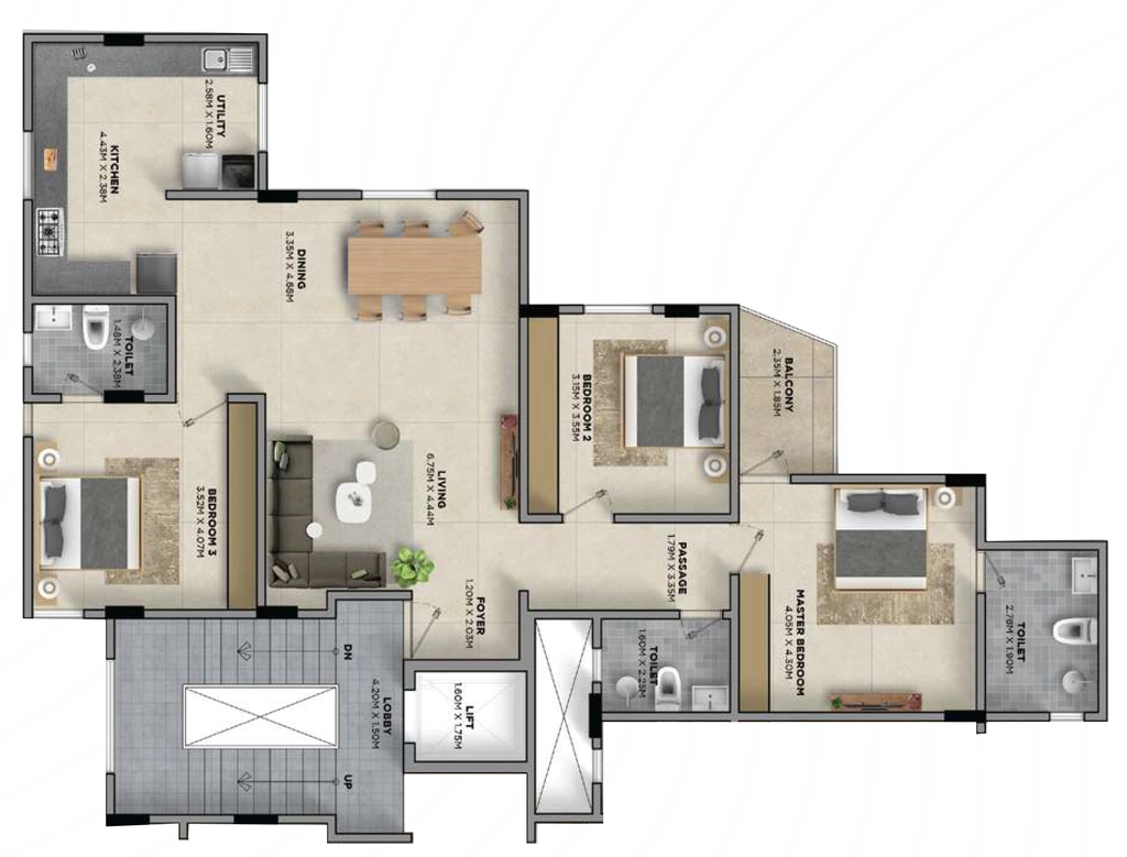 3 BHK Flat in Srinivasa Ramara in Electronic City, Bangalore - Image 921669