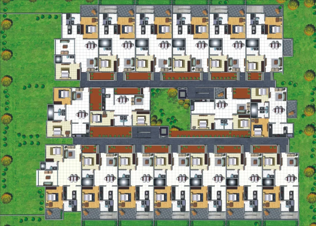 Master Plan of Srinivasa Sai Poorna High End in Haralur, Bangalore - Image 411214