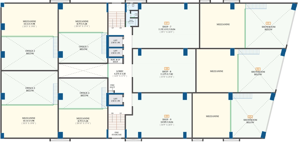 Floor Plan of Allure Business Hub in Kharadi, Pune - Image 411242