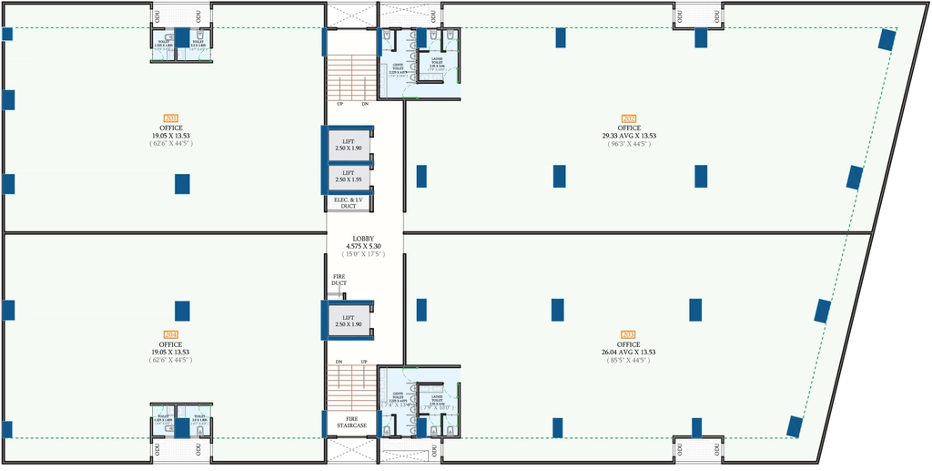 Floor Plan of Allure Business Hub in Kharadi, Pune - Image 411240