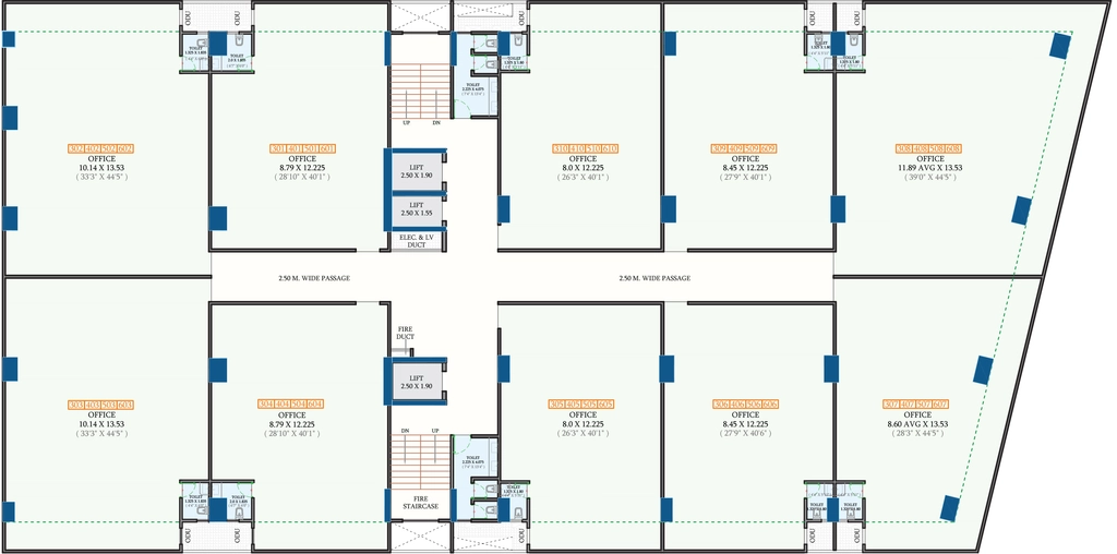 Floor Plan of Allure Business Hub in Kharadi, Pune - Image 411241