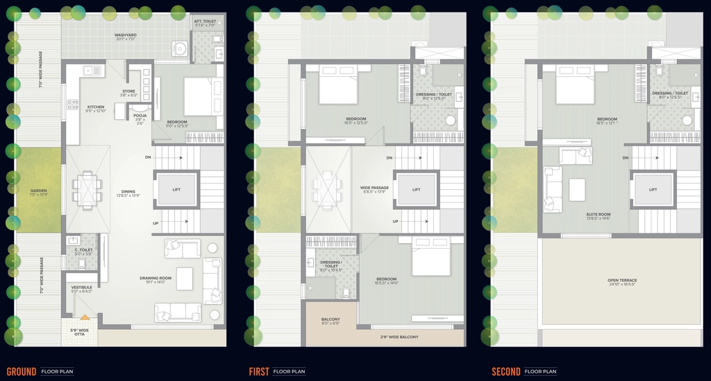 4 BHK House/Villa in Atharva Posh Ville in Vaishnodevi Circle, Ahmedabad - Image 921694