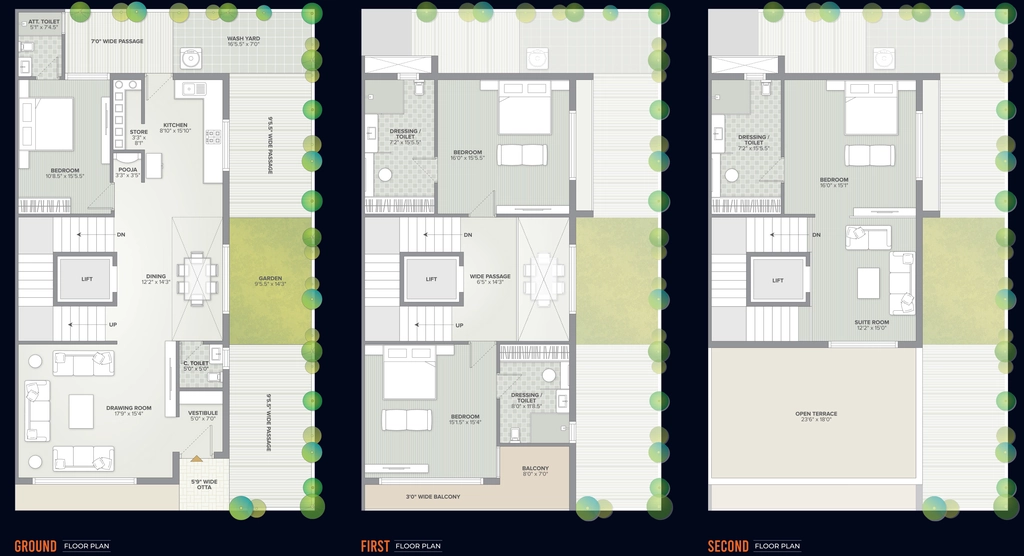 4 BHK House/Villa in Atharva Posh Ville in Vaishnodevi Circle, Ahmedabad - Image 921695