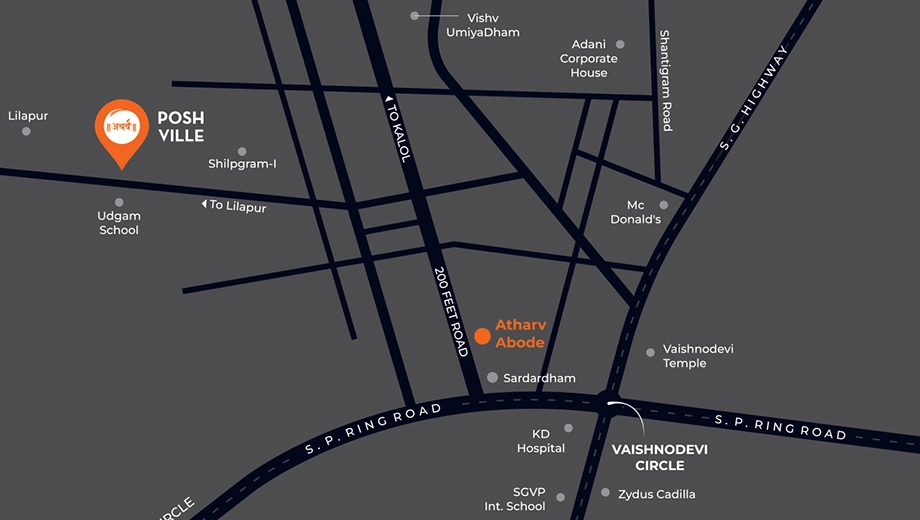 Location of Atharva Posh Ville - Image 411261