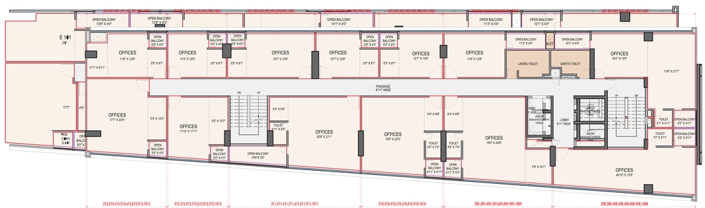 Floor Plan of Bishnoi Gen1 in Baner, Pune - Image 411278
