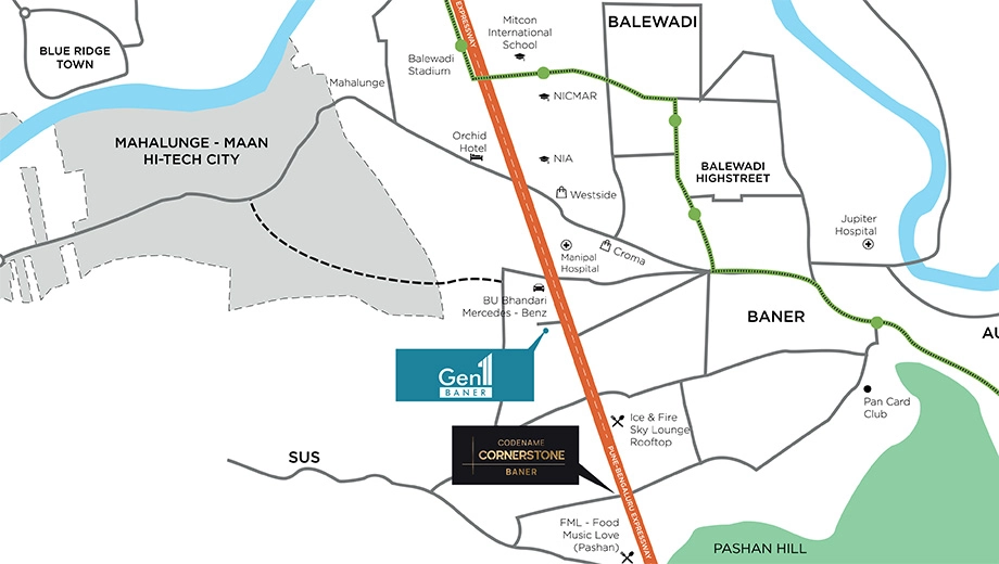 Location of Bishnoi Gen1 in Baner, Pune - Image 411274