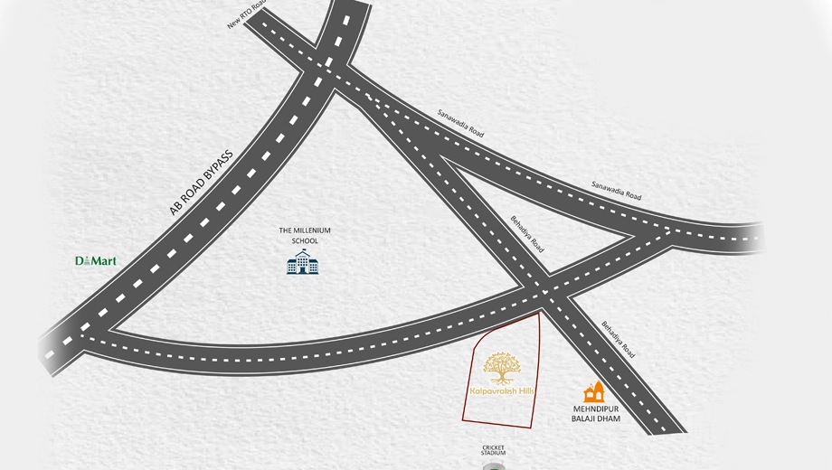 Location of Ojashvi Kalpvraksh Hills - Image 411315