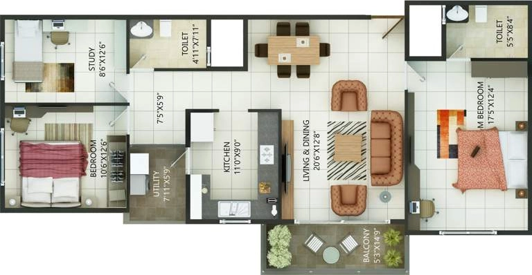 2 BHK Flat in MH Alta Monte in Haralur, Bangalore - Image 921746
