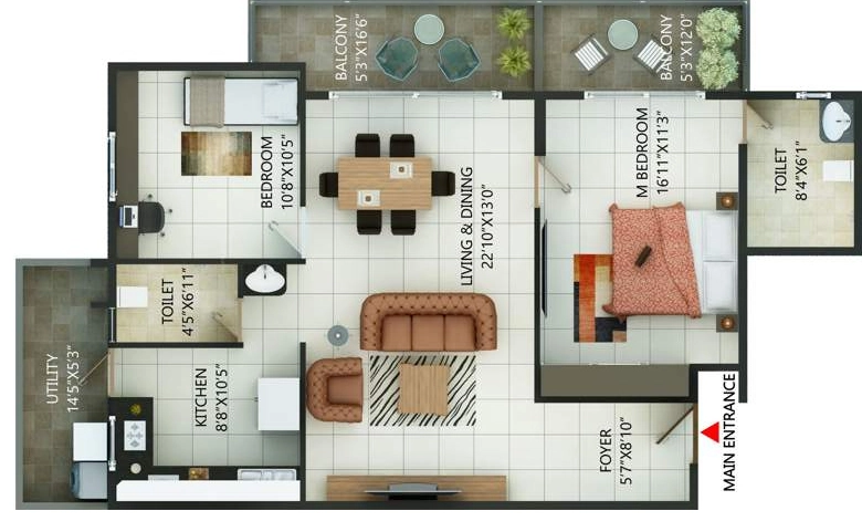 2 BHK Flat in MH Alta Monte in Haralur, Bangalore - Image 921745