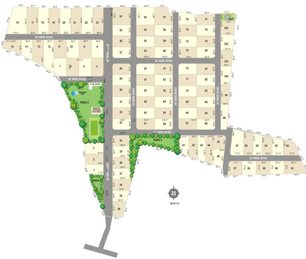 Master Plan of SRR Royal Retreat in Anekal, Bangalore - Image 411340