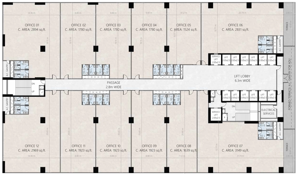 Floor Plan of Jayka Synergy Tower in Pashan, Pune - Image 411360