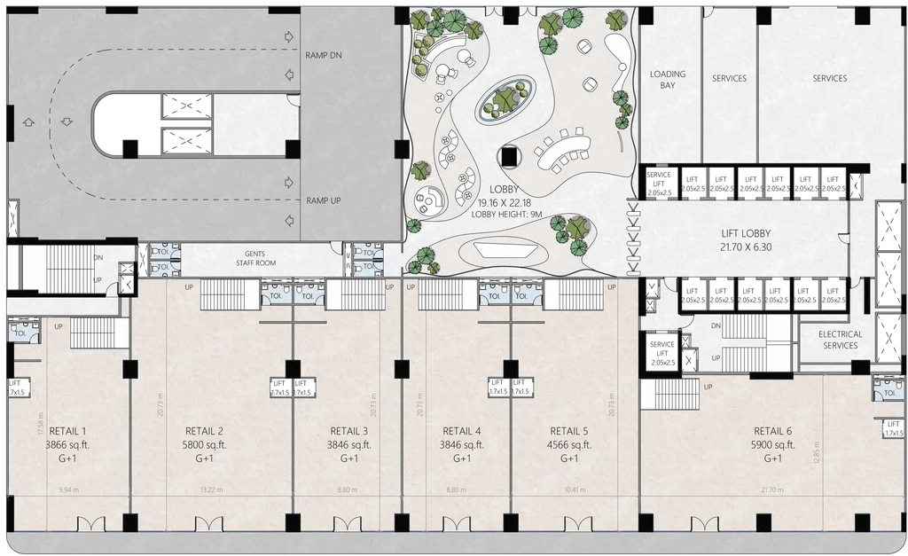 Floor Plan of Jayka Synergy Tower in Pashan, Pune - Image 411361