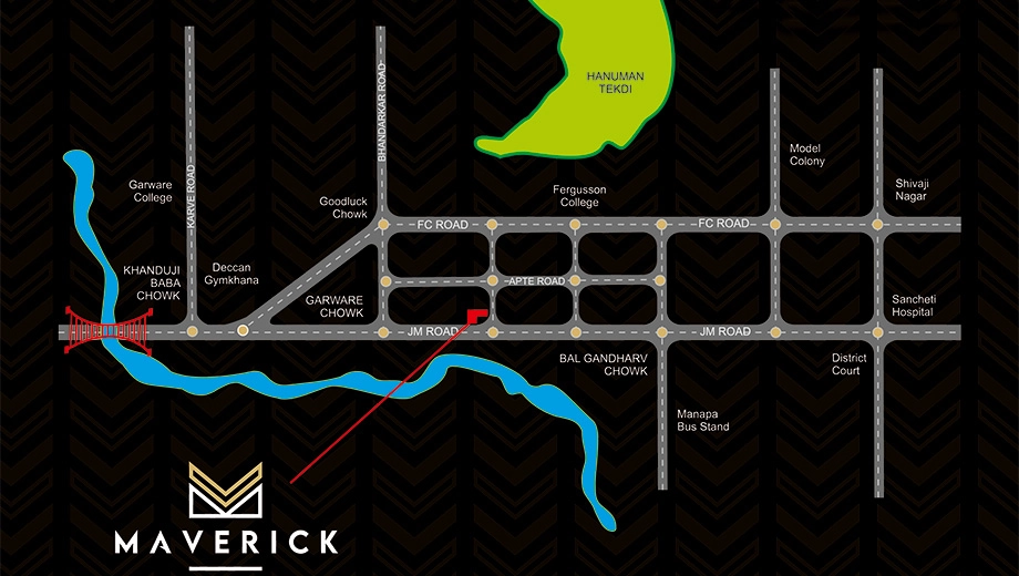Location of Namrata Maverick in Deccan Gymkhana, Pune - Image 411402