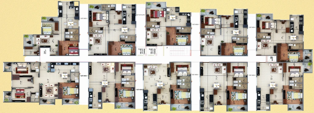 Floor Plan of MSK Trayam in HSR Layout, Bangalore - Image 411436