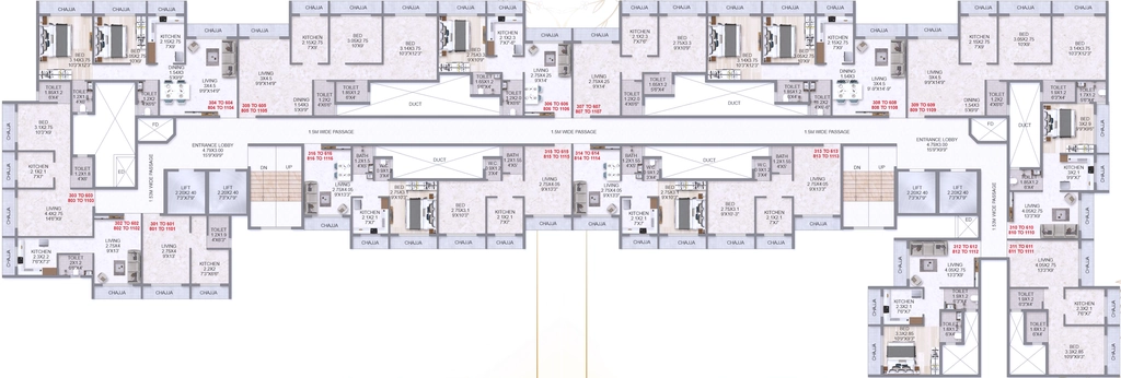 Floor Plan of Om Unnati in Taloja, Navi Mumbai - Image 411443