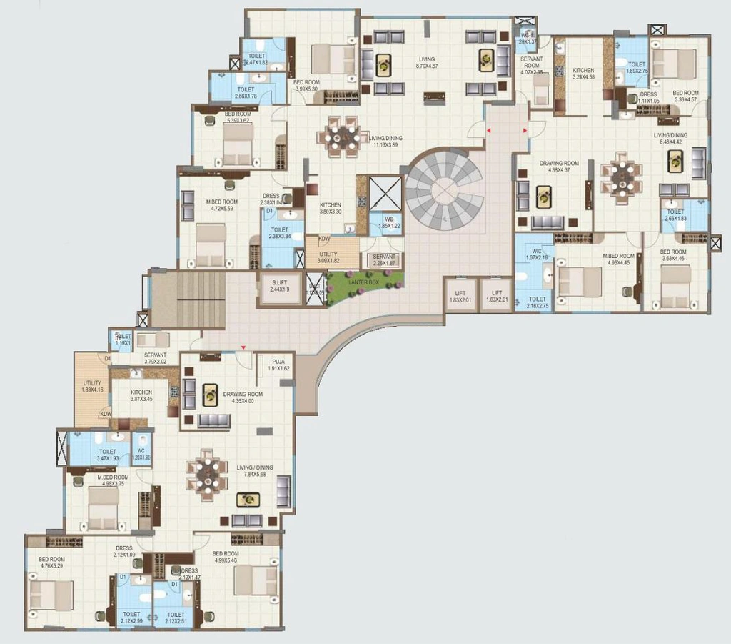 Floor Plan of Park Square Avenue in HSR Layout, Bangalore - Image 411448