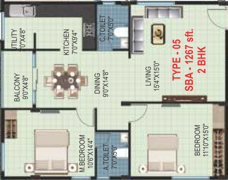 2 BHK Flat in Pearlite Lakeside in Haralur, Bangalore - Image 921818