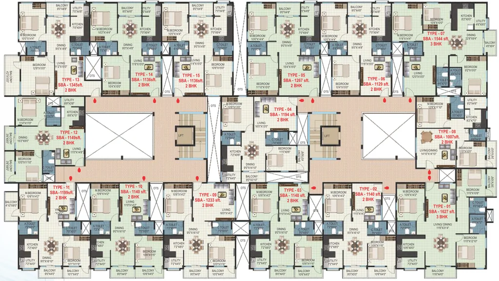 Floor Plan of Pearlite Lakeside in Haralur, Bangalore - Image 411456