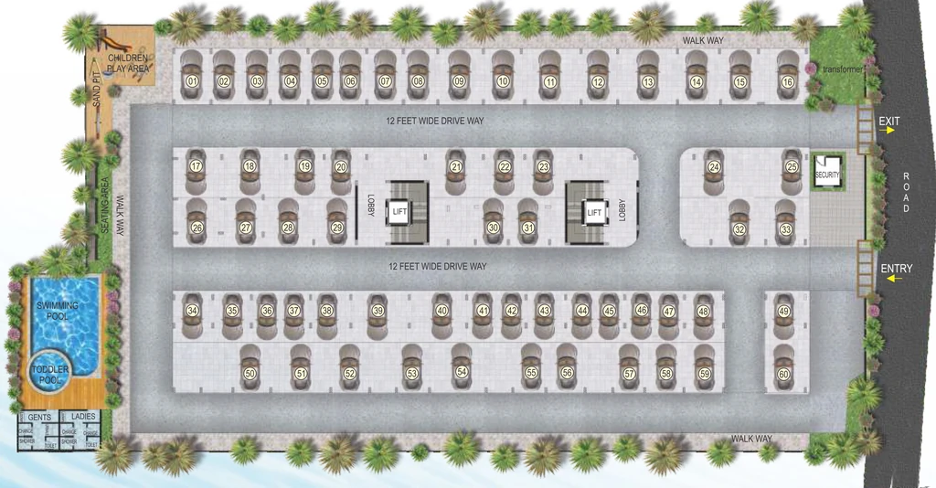 Master Plan of Pearlite Lakeside in Haralur, Bangalore - Image 411455