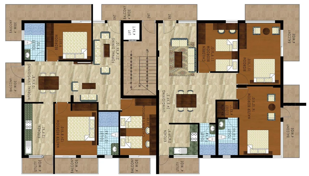 Floor Plan of Urban The Empress in HSR Layout, Bangalore - Image 411803