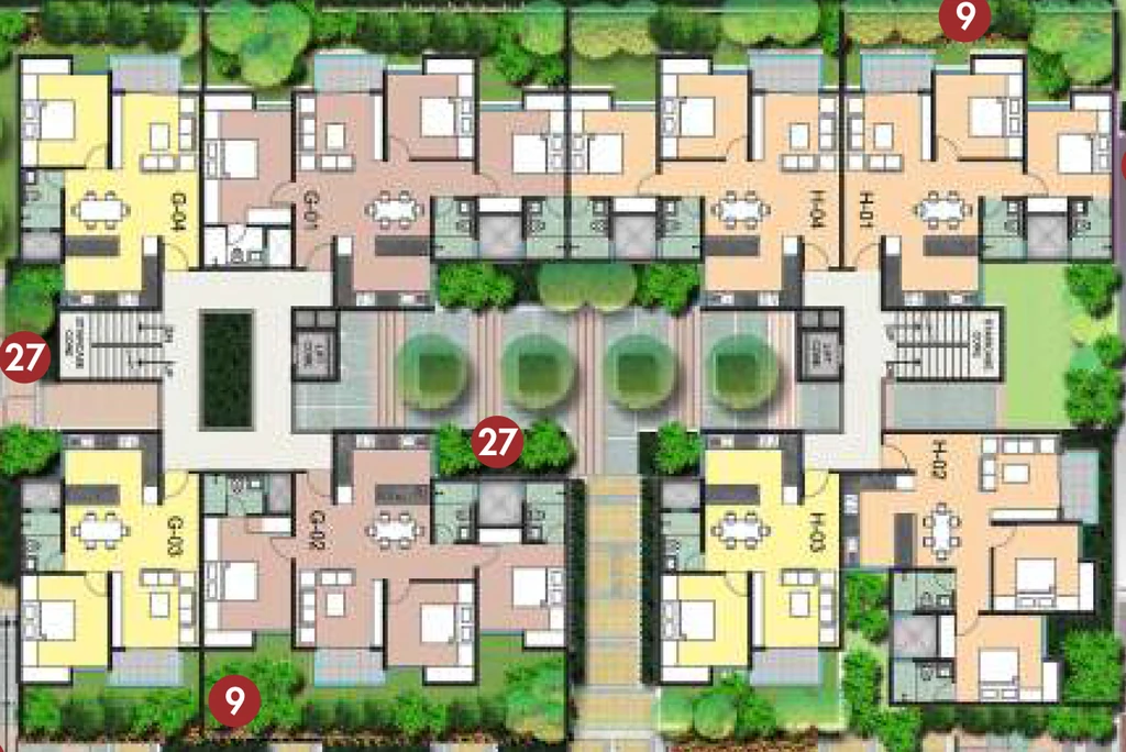 Floor Plan of Zonasha Vista in Haralur, Bangalore - Image 411690