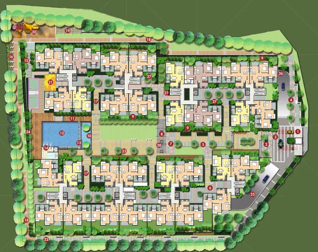Master Plan of Zonasha Vista in Haralur, Bangalore - Image 411689