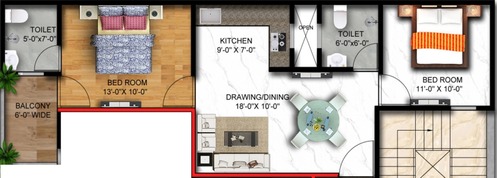 2 BHK Flat in Venice Aspire in Sector 1, Greater Noida - Image 921845