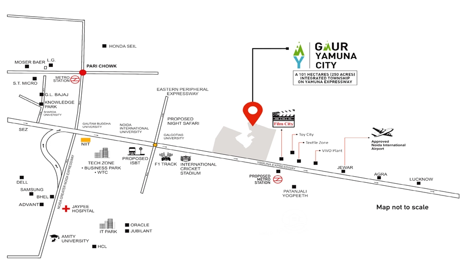 Location of Gaur Lakeshore Villas in Yamuna Expressway, Greater Noida - Image 411560