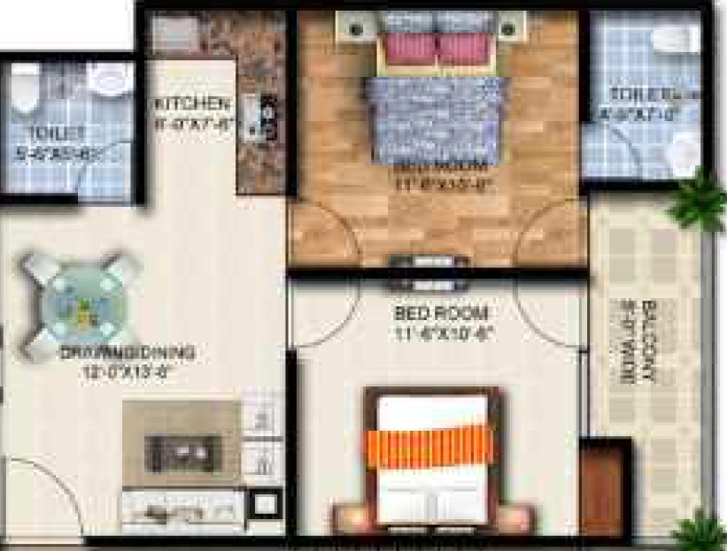 2 BHK Flat in Harmony Heights in Knowledge ParK 5, Greater Noida - Image 921860
