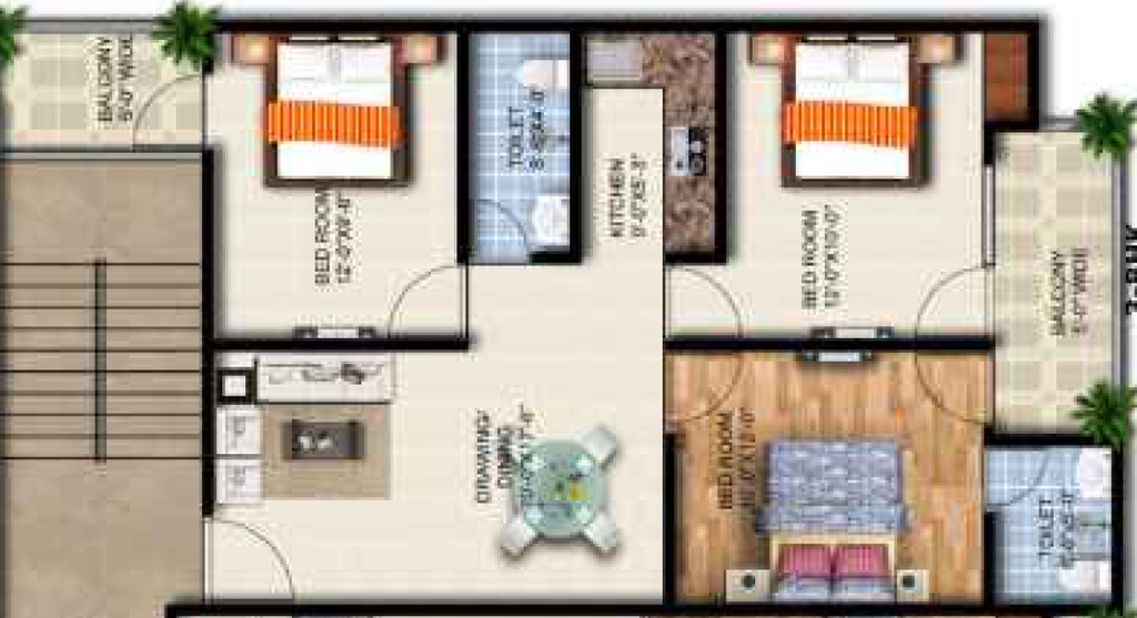 3 BHK Flat in Harmony Heights in Knowledge ParK 5, Greater Noida - Image 921862
