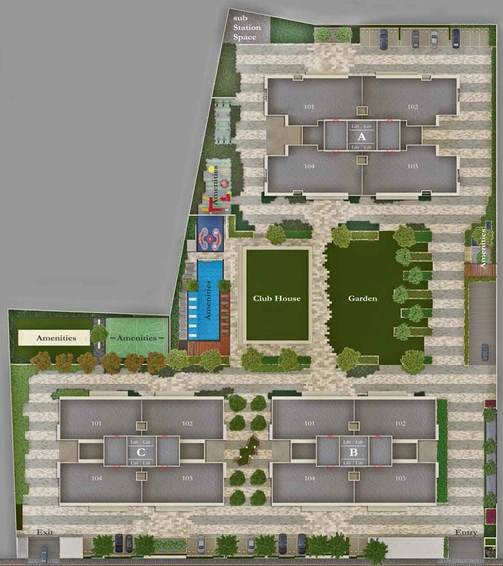 Master Plan of Goyal Riviera Elite in Shela, Ahmedabad - Image 26652