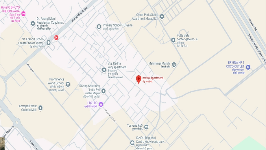 Location of Vyom Metro Apartments - Image 411599