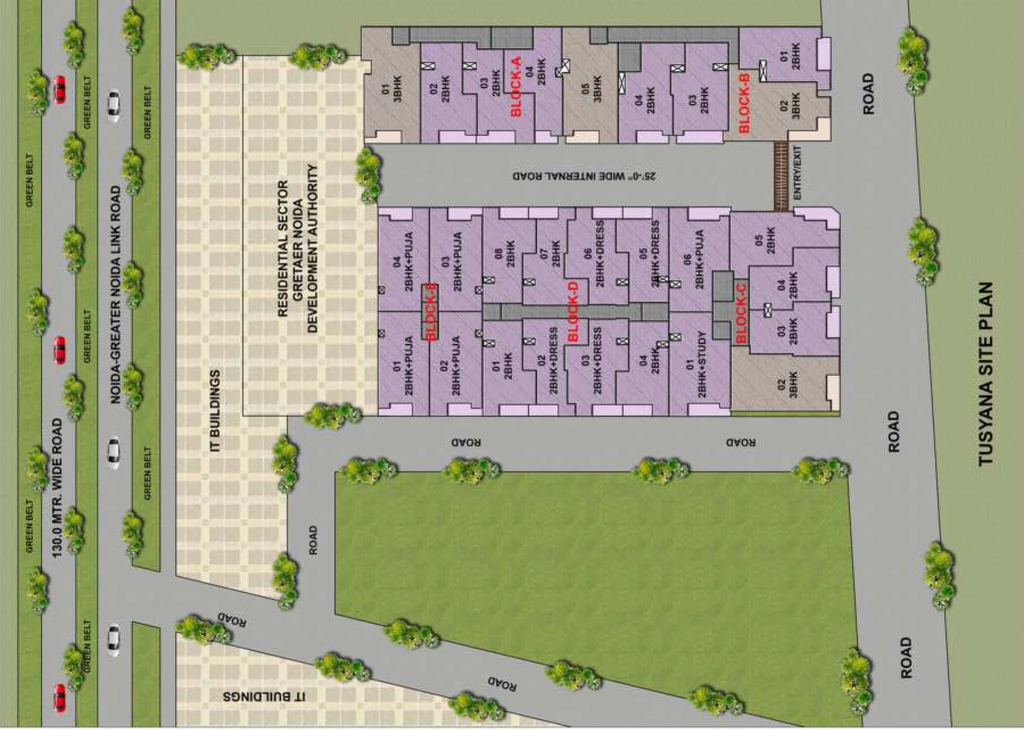 Master Plan of Vyom Metro Apartments in Knowledge ParK 5, Greater Noida - Image 411601