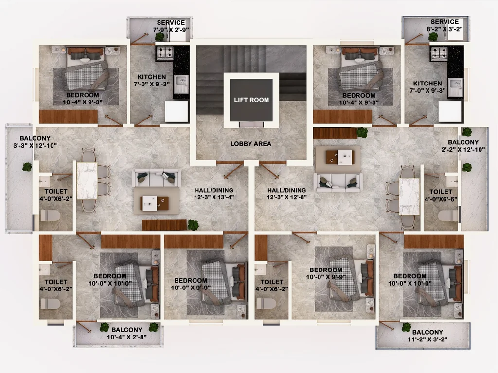 Floor Plan of LD Mayura in Semmancheri, Chennai - Image 411607