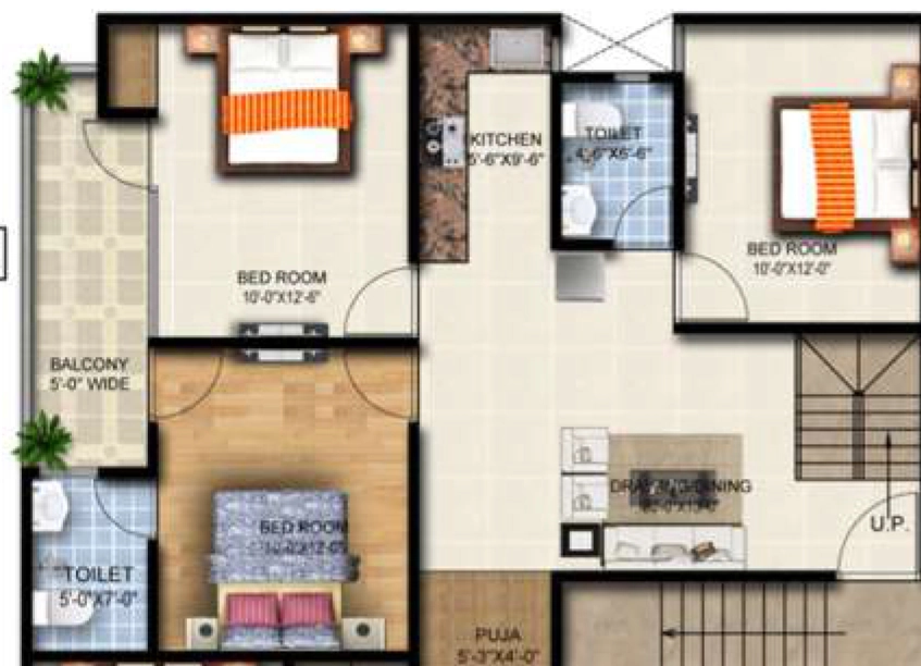 3 BHK Flat in Rudransh Pearl Vista in Noida Extention, Greater Noida - Image 921878