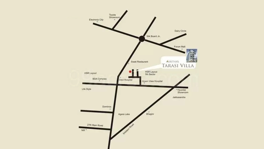 Location of Asrithas Tarasi Villa - Image 411772