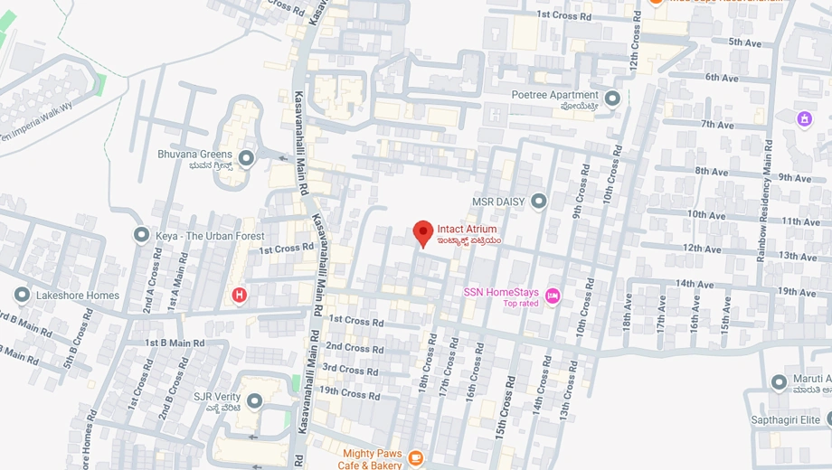 Location of Intact Atrium in Kasavanhalli, Bangalore - Image 411651