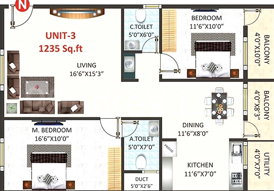 2 BHK Flat in SLV Sankalpa in Hosa Road, Bangalore - Image 921934