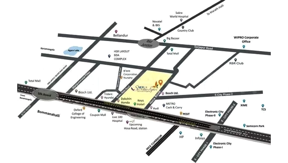 Location of SLV Sankalpa - Image 411765