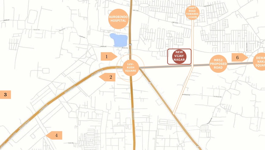 Location of KBG New Vijay Nagar - Image 412193