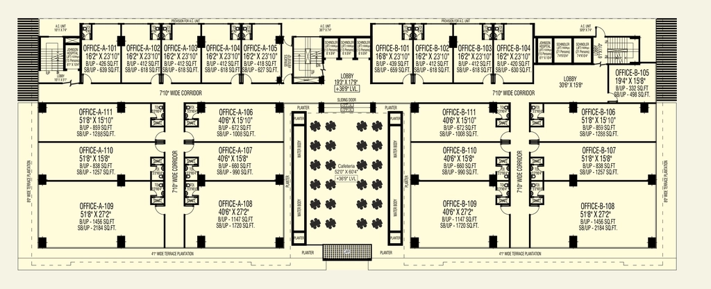 Floor Plan of Bhupesh Aditya Gatewa in Vijay Nagar, Indore - Image 412183