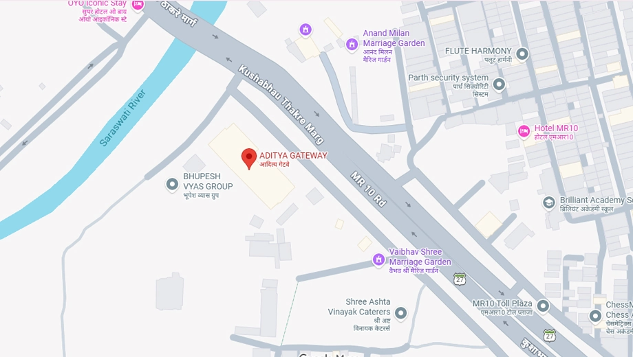 Location of Bhupesh Aditya Gatewa in Vijay Nagar, Indore - Image 412178